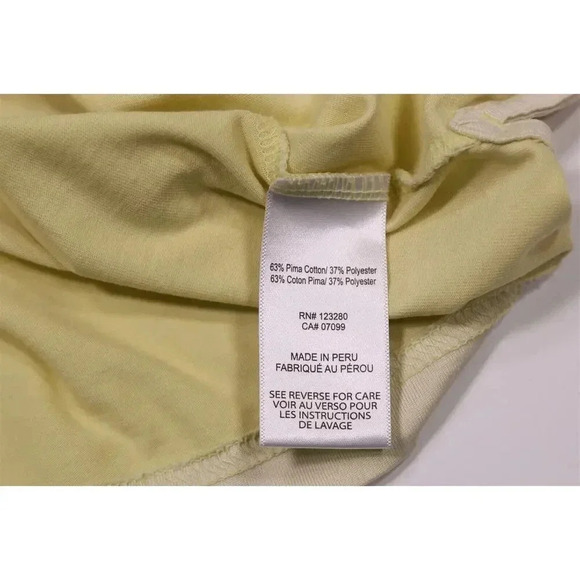 Travis Mathew Yellow Palm Tree Design Performance Golf Polo Shirt Large - Picture 9 of 9